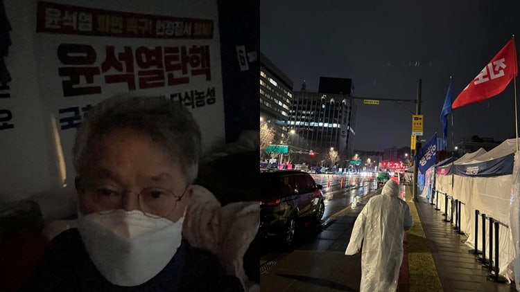 '尹 <b>파면</b> 촉구 <b>단식</b> 8일째' 野 <b>민형배</b>, 병원 이송