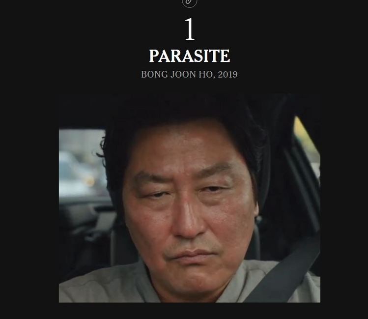 <b>기생충</b>, NYT 선정 '<b>21세기 최고</b>의 <b>영화</b>' 1위