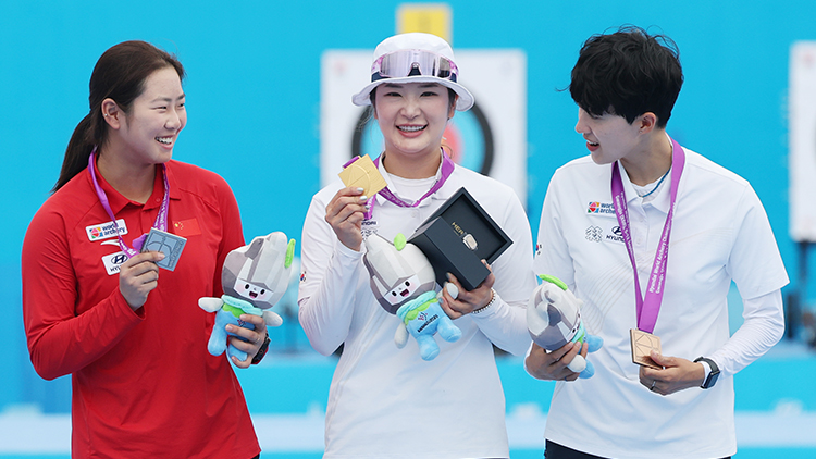 <b>강채영</b>, 광주 <b>세계양궁선수권</b> 여자 개인전 금메달…'광주의 딸' 안산은...