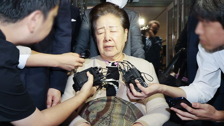 김건희 특검, <b>한학자</b> <b>통일교</b> 총재 <b>구속영장 청구</b>