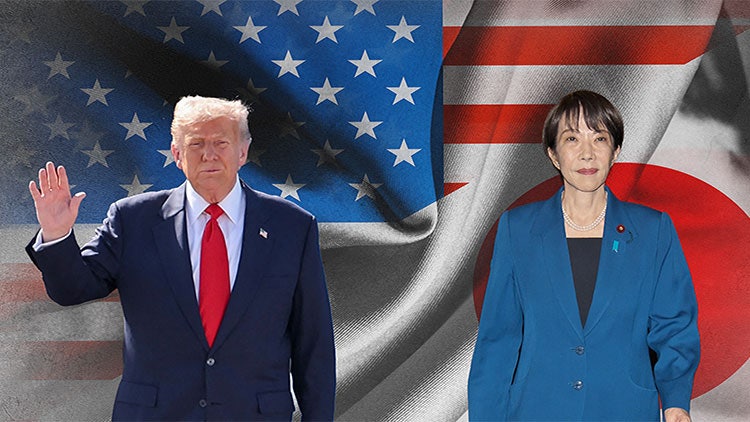 <b>트럼프</b>·다카이치, 요코스카 <b>미</b> 해군기지 동행…<b>미일 동맹</b> 결속 과시
