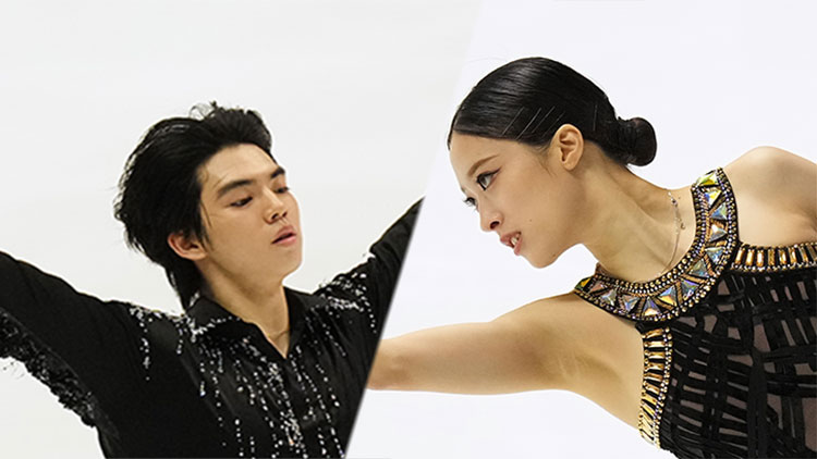 피겨 차준환·유영, <b>그랑프리 4차</b>서 나란히 <b>쇼트</b> 3위…동반 메달 도전