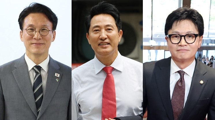 차기 대선후보?…김민석·오세훈·한동훈·장동혁·강훈식 경합