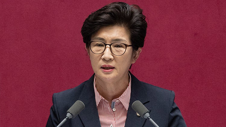 野 <b>강선영</b> "與, 군대 안 갔다와 국방에 무지"…한성숙 "애국심 없지 않...