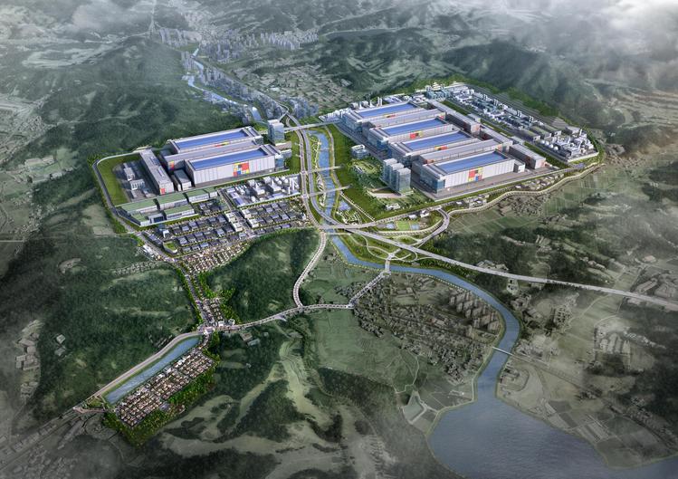 용인 첨단시스템반도체 국가산업단지 조감도(기업이전단지 반영 전) (제공-LH)