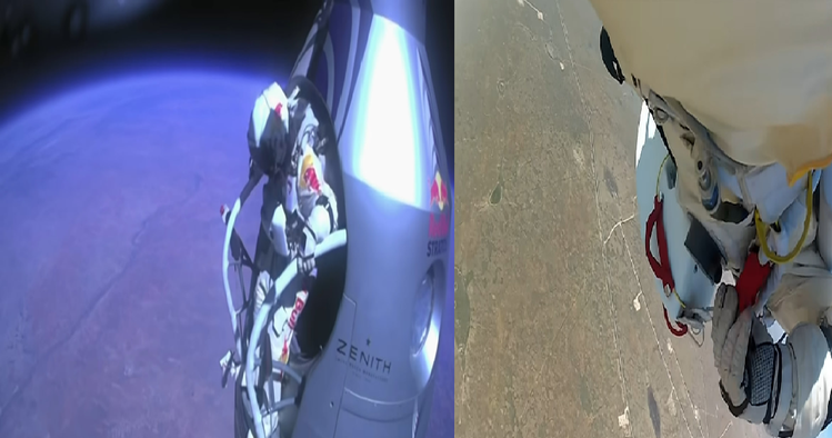 /레드불 'I Jumped From Space (World Record Supersonic Freefall)' 유튜브