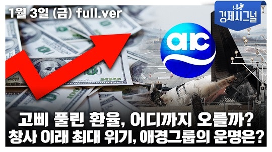 [채널A 경제시그널 전문]“새해 2분기까지 고환율”…여객기 참사에 모회사 애경도 흔들