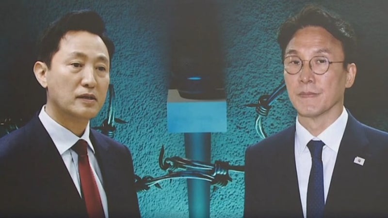 “<b>종묘</b> 앞 뻥 뚫려”…<b>오세훈</b>, <b>김민석</b>에 공개토론 제안