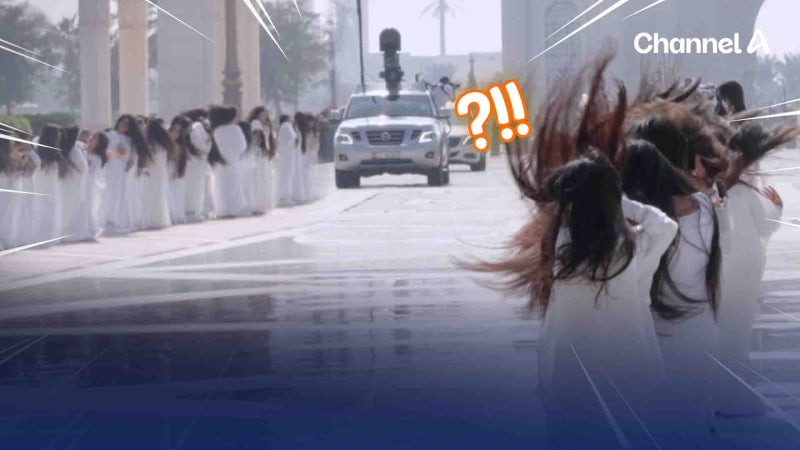 이재명 대통령 UAE 방문에 흰 옷 여성들 단체로 머리 흔든 장면 포착