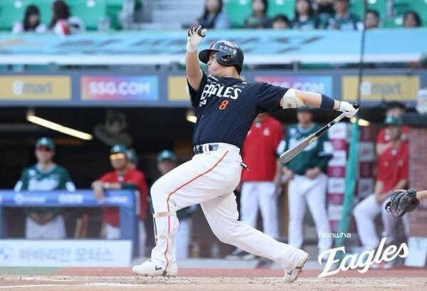 "또 넘겼다!" 노시환 4G 연속포... 한화, SSG 9-2 완파