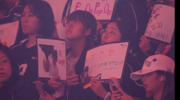 13일 서울 송파구 올림픽공원 KSPO돔에서 열린 '2026 LoL 챔피언스 코리아(LCK)' 결승전 1세트에서 한화생명이 젠지를 꺾고 세트 스코어 1-0으로 앞섰다. (▲HLE & 젠지= 1:0)./사진=네이버 치지직 라이브영상 캡처