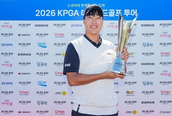 2026 KPGA 데이비드골프 투어 18회 대회에서 8언더파 64타를 친 이승찬 /사진=KPGA