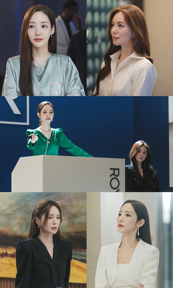 《魔女之吻》朴敏英與李伊里亞飾演皇家拍賣首席拍賣師的激烈對立