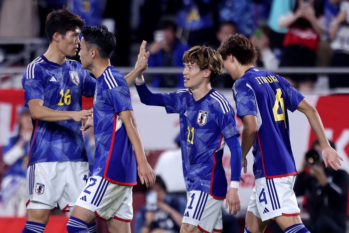 日축구, <b>튀니지</b> 2-0 제압 ‘A매치 6연승+24골 화력 폭발’
