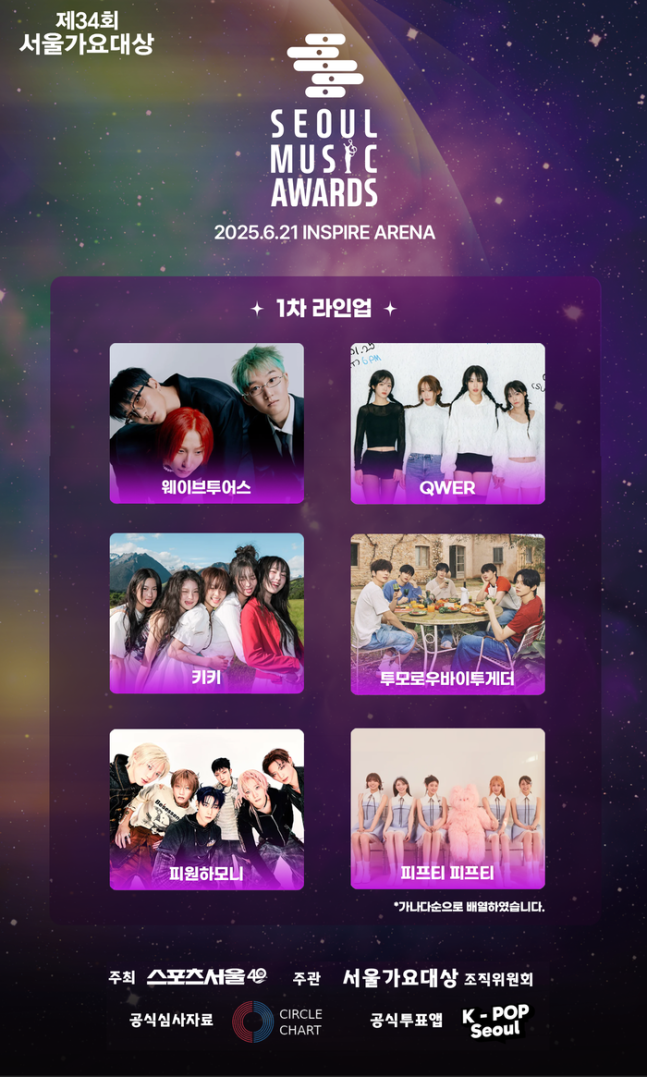  K팝 별들이 온다…TXT → 피원하모니·키키, 화려하게 문 연 SMA 1차 라인업 [..