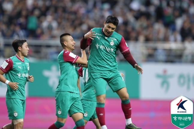 ‘주민규 9호골+최건주 원더골’ 대전, 대구 2-1 잡고 하루만 선두 복귀…서울 ‘GK 강현무 치명적 실책’ 연승 실패
