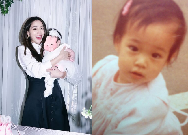 ‘<b>이병헌</b>’ <b>이민정</b>, 어릴 때부터 완성형 미모…딸과 <b>붕어빵</b> 미모 인증...