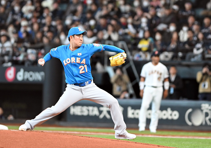 ‘2이닝 무실점 완벽투’ <b>윤석민</b> “선수 때 <b>한일전</b> <b>선발</b> 못했는데…영광...