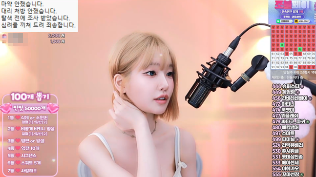 BJ Gwajeupseyeon Booked on Drug Charges, Responds Live on Air the Same Day