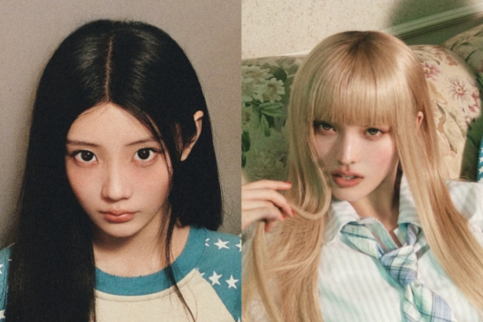 ILLITのウォンヒとイロハが並んだポートレート写真。