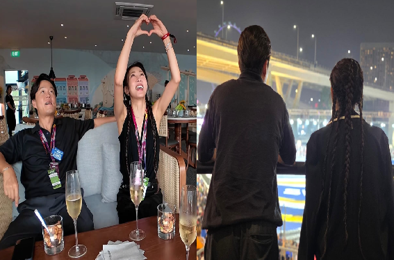 ‘다모’서 애틋했던 <b>하지원</b>·<b>이서진</b>, 싱가포르서 함께 포착…<b>23년 만</b>의...