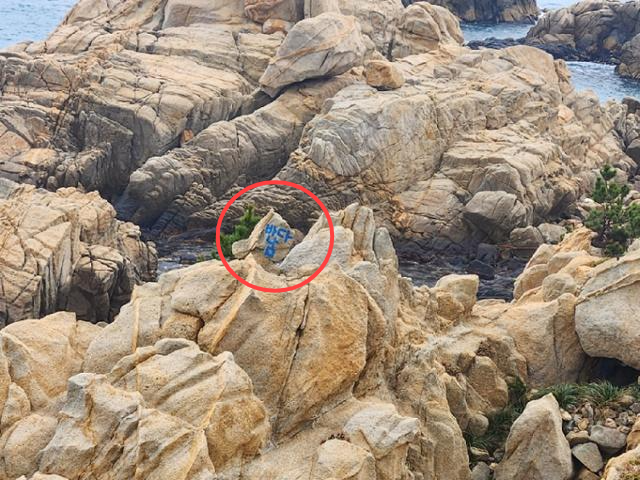 <b>울산 대왕암공원</b> '바다 남' 낙서범 검거… "액운 쫓으려고"