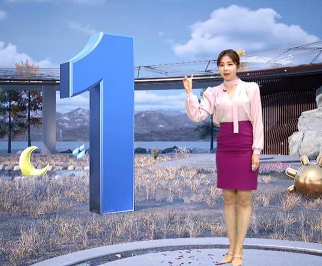 22대 총선을 보름여 앞둔 2월 27일 MBC 뉴스데스크에서 기상캐스터가 당일 미세먼지 농도를 전하고 있다. MBC 뉴스데스크 캡처