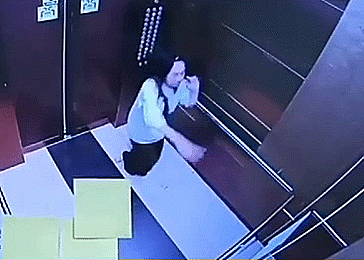 인천시 한 아파트에서 초등학생 B양이 엘리베이터에서 춤을 추다가 천장 구조물이 떨어져 머리를 다쳤다. 온라인 커뮤니티
