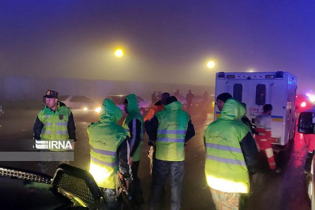 이란 구조대원들이 19일 에브라힘 라이시 이란 대통령을 태운 헬기의 추락 사고 현장 인근 지역에 도착해 있다. UPI 연합뉴스