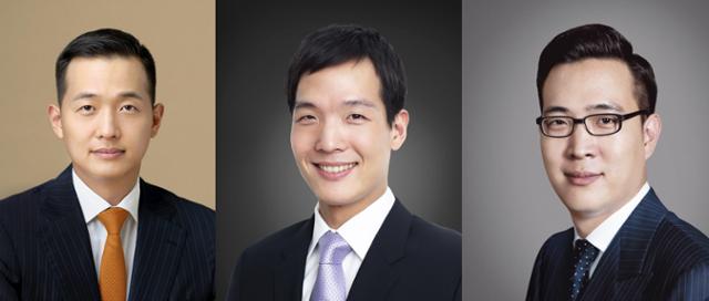 김승연 한화그룹 회장의 아들들.왼쪽부터 장남 김동관 부회장,차남 김동원 사장,<a href=