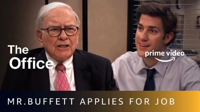 워런 버핏 버크셔해서웨이 회장이 2011년 미국 인기 드라마 '오피스(The Office)' 시즌 7에 깜짝 카메오로 출연했다. 그는 여기서 일자리를 찾는 한 지원자를 연기했다.아마존프라임비디오 유튜브 캡처