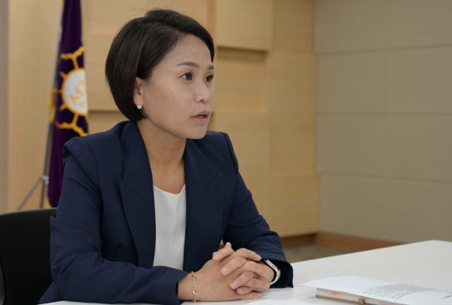 조선희 중앙선거관리위원회 부정선거 대응반장이 지난달 23일 경기 과천 선관위 청사에서 본보와 인터뷰하고 있다. 강예진 기자