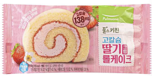 살모넬라균이 검출된 풀무원의 고칼슘 딸기크림 롤케이크. 풀무원 제공