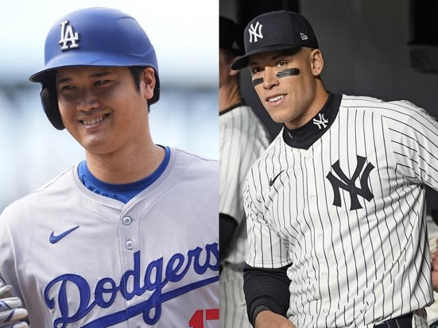 <b>저지</b>·<b>오타니</b>, MLB <b>올스타전</b> 팬투표 중간집계서 양대 리그 선두 질주