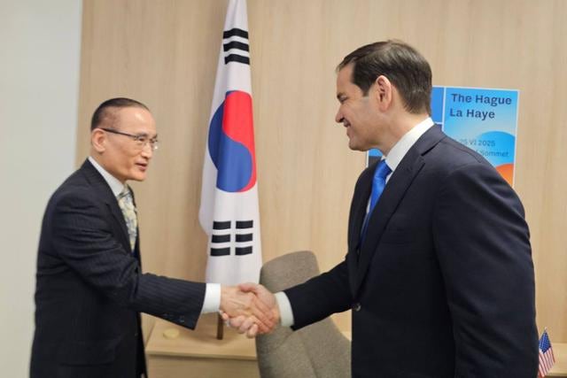 위성락, 루비오 미 국무장관 면담…"<b>조속한</b> <b>정상회담</b> 개최 필요성 공감...