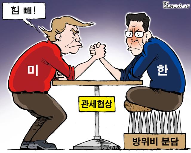 7월24일자 만평