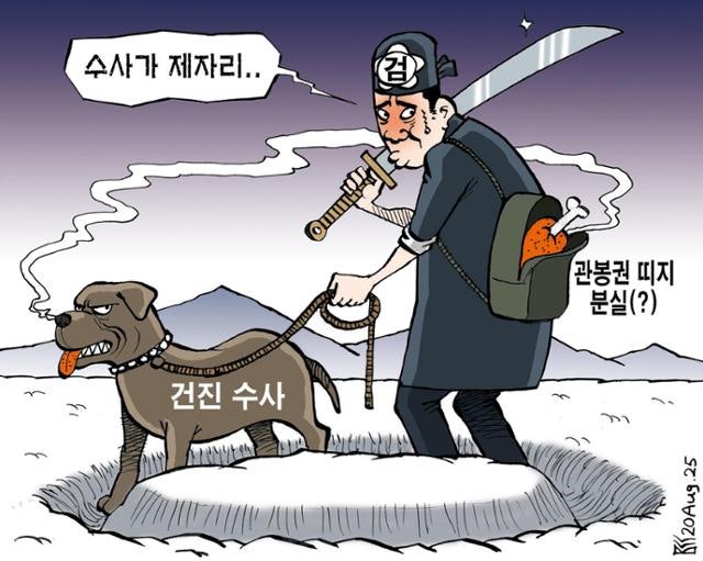 한국일보 8월 20일 만평