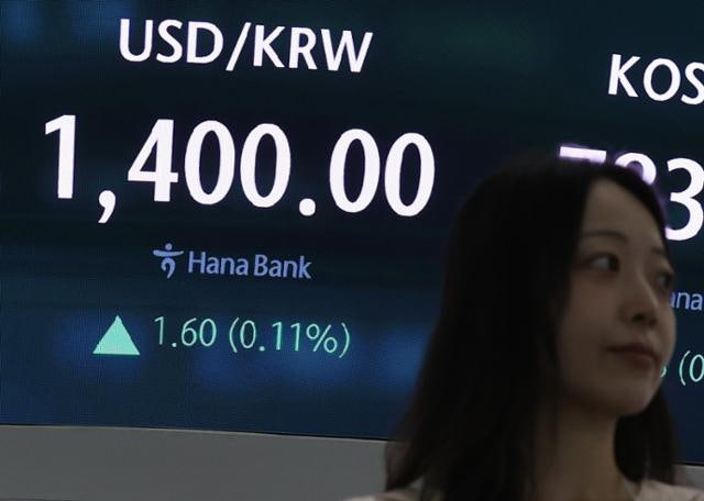 3주 만에 장중 1400원 찍은 원·달러 환율…시장은 '파월의 입' 주목