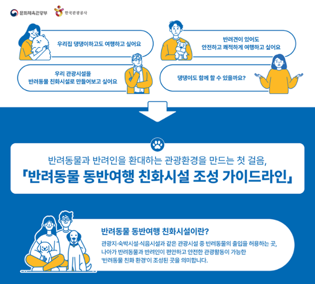 "우리집 댕댕이랑 여행하고 싶어요"…반려동물 여행 시설 가이드라인
