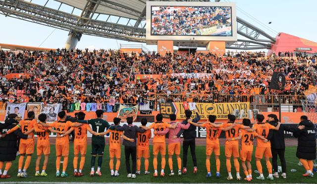 K리그1 제주, 잔류 성공…K리그2 수원과 승강PO 합계 3-0 승리