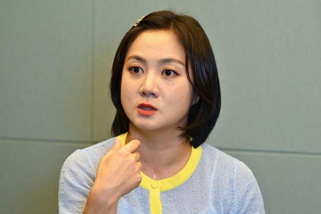 9월 22일 서울 마포구 MBC 사옥에서 방송인 박나래가 한국일보와 인터뷰를 하고 있다. 강예진 기자