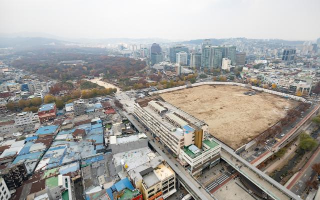 유네스코 세계유산인 서울 종로구 종묘 인근 세운4구역.뉴시스