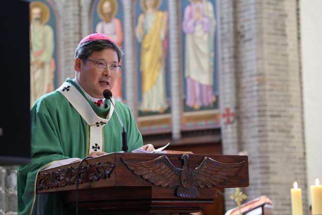 천주교 서울대교구장 정순택 대주교.천주교 서울대교구 제공