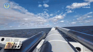 중국군 동부전구사령부가 29일 공식 SNS 채널에 올린 대만 포위 훈련 '정의의 사명 2025'의 실탄 사격 영상.웨이보 캡처