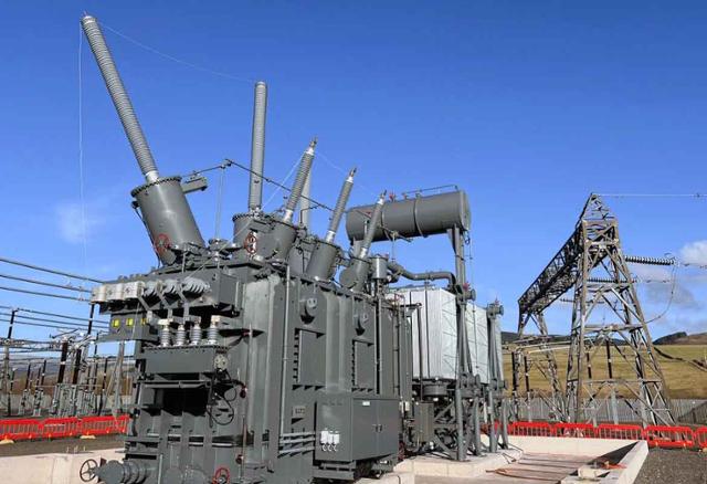 효성중공업이 2025년 영국 스코틀랜드에 설치한 초고압 변압기.효성중공업 제공