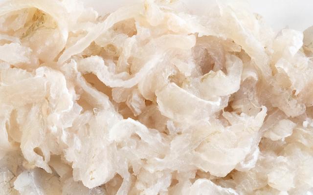 주문진항 수산물 좌판 풍물시장의 용가자미 회.