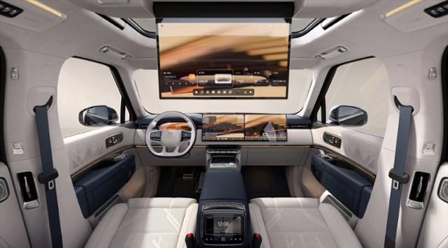 중국의 고급 전기자 지커 X9에 들어가는 디스플레이의 모습.삼성디스플레이 제공