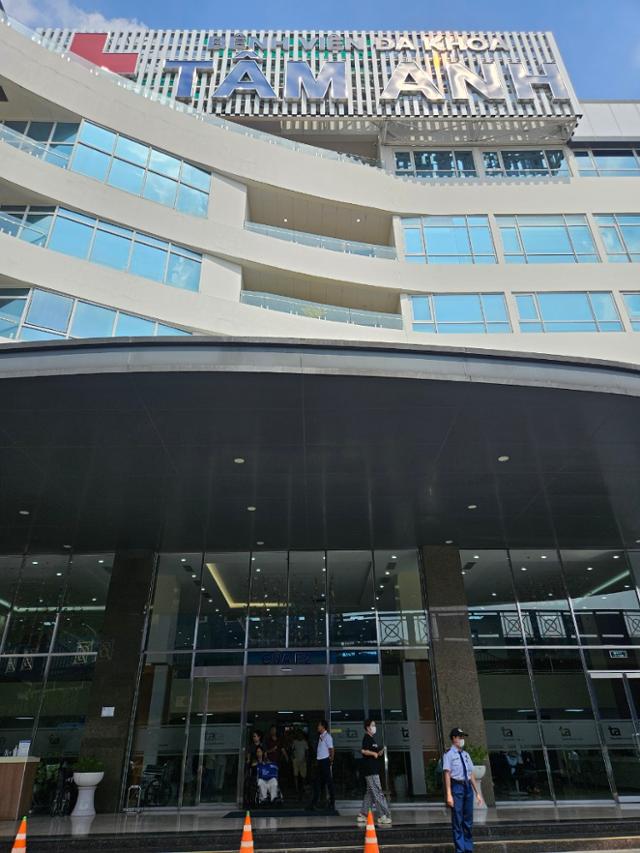 이해찬 민주평통 수석부의장이 입원 중인 호찌민 땀안 종합병원.정지용 기자