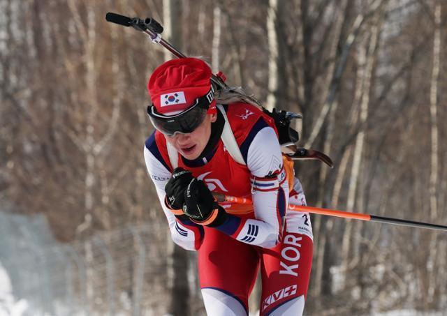 '금발의 태극전사' 예카테리나, 한국 바이애슬론에 올림픽 첫 메달 안길까