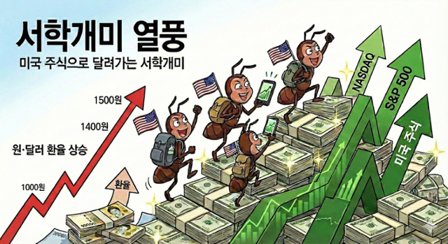 꺼지지 않는 개미의 美주식 사랑…韓 주식 팔고 美 주식 7조 베팅
